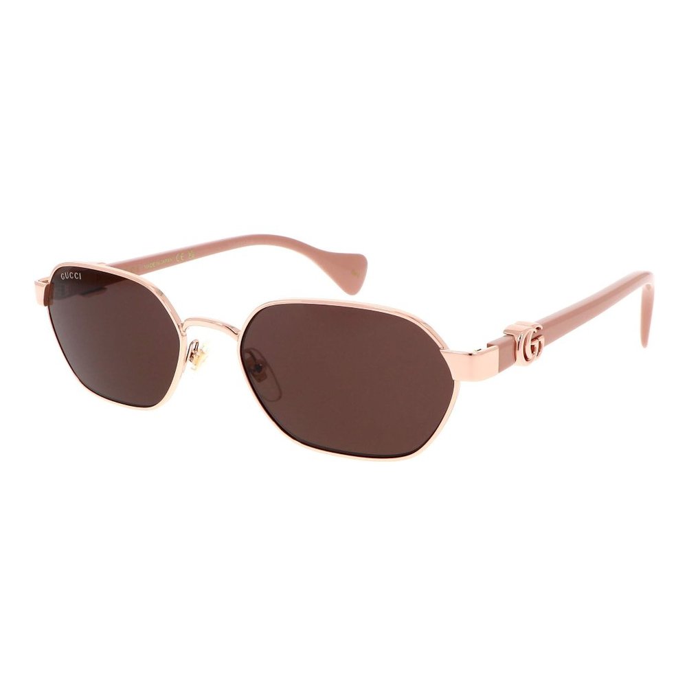 New Unisex Gucci Rose Gold & Pink Sunglasses
